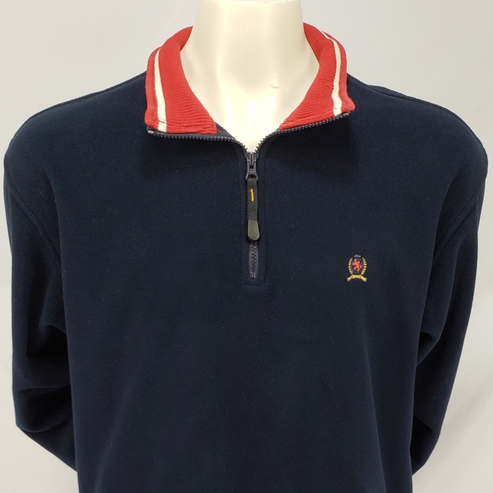 Tommy Hilfiger Men's Fleece 1/4 Zip Crest Logo XL
